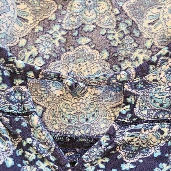 American‎ eagle womens blue button front dress size small - Picture 2 of 5